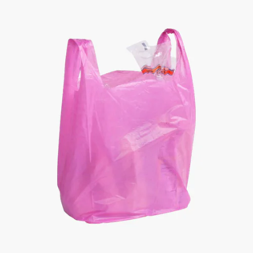 Pink Plastic Bag